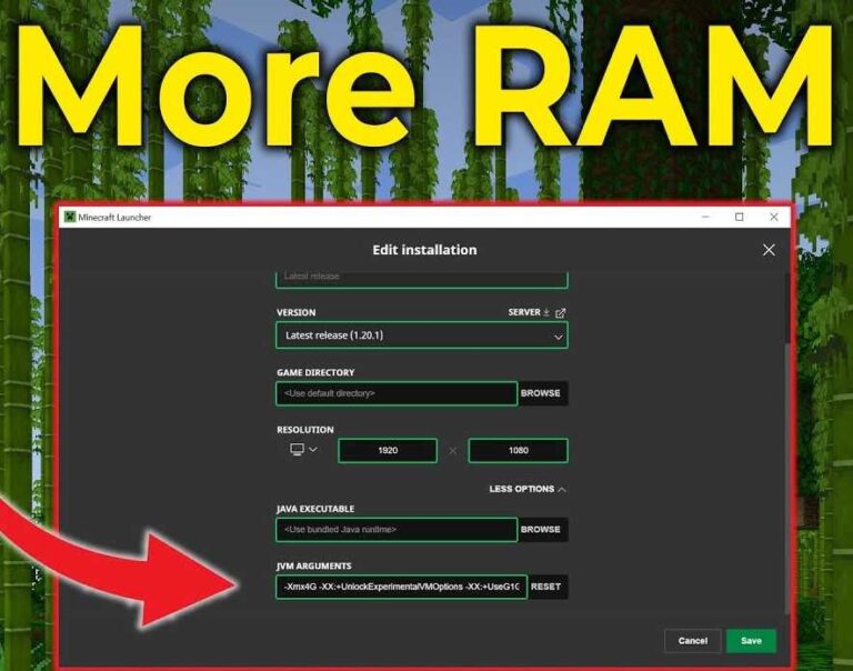How to Allocate RAM to Minecraft?